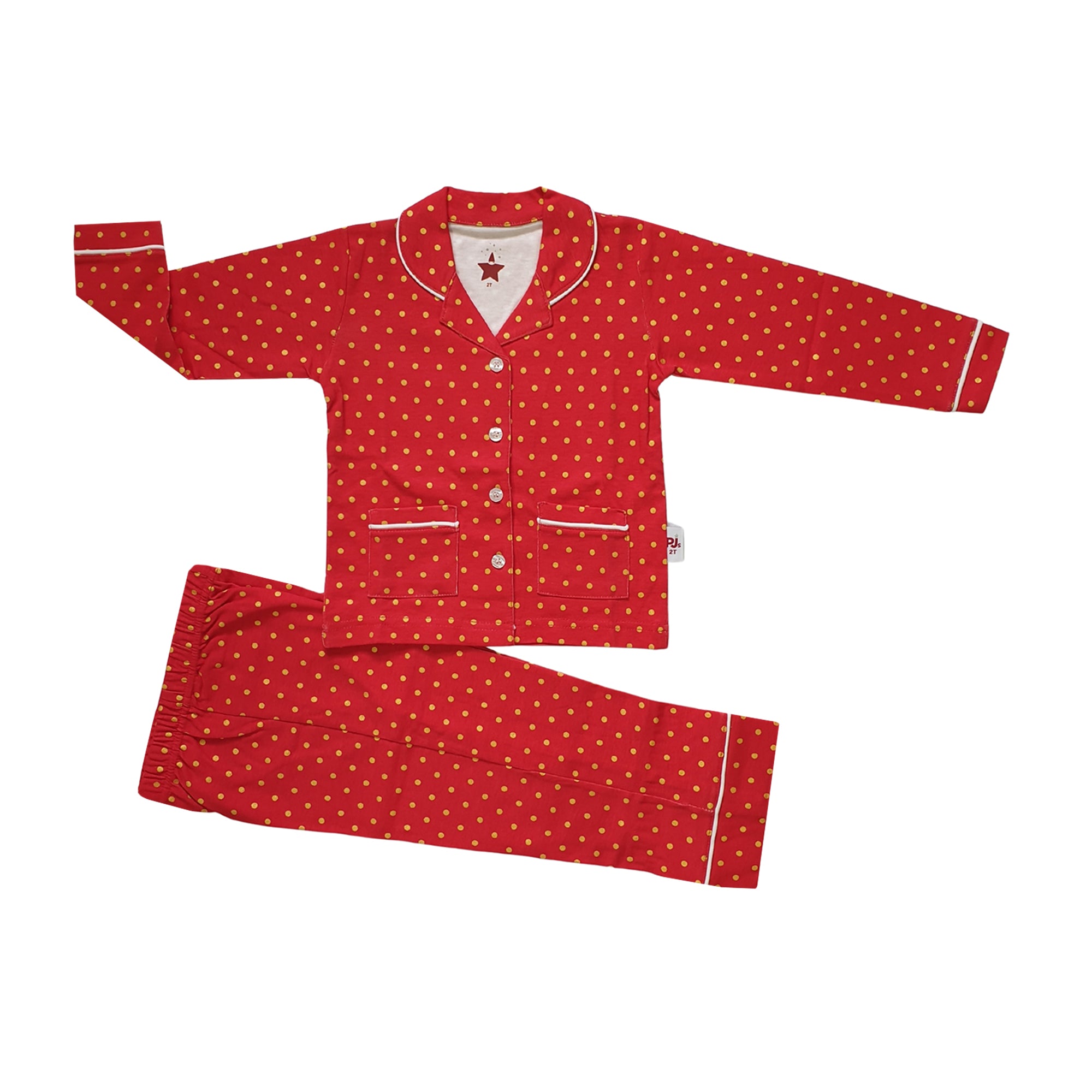 10211 POLKA RED/GOLD