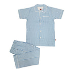911 GINGHAM BLUE S/S