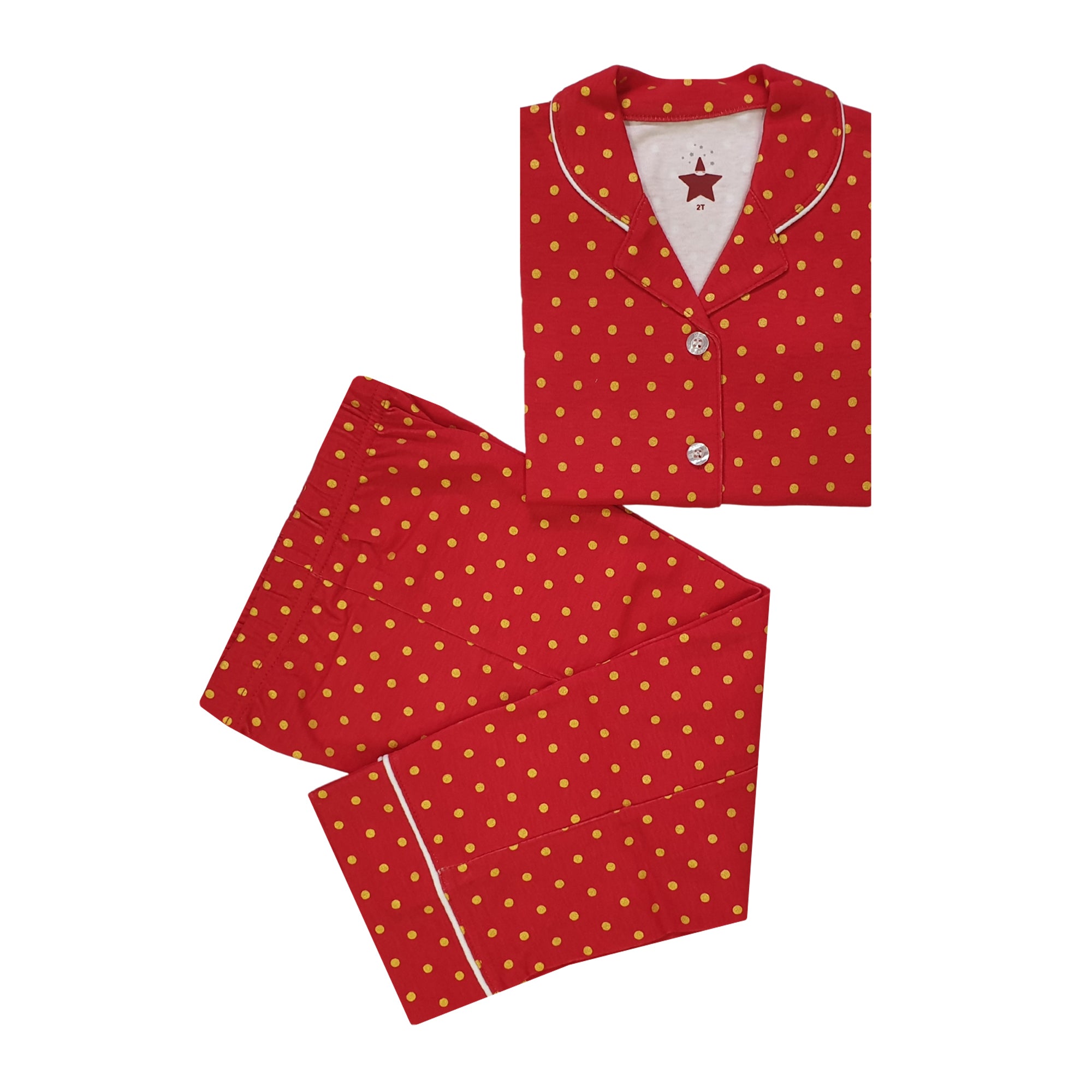 10111 POLKA RED/GOLD